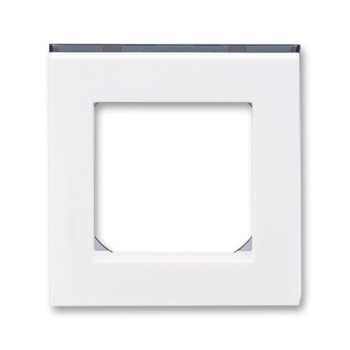 Рамка Levit 1 пост белый / дымчатый чёрный | код 3901H-A05010 62W | ABB Рамка Levit 1 пост белый / дымчатый чёрный | код 3901H-A05010 62W | ABB