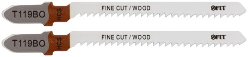Полотна по дереву, HCS, фрезерованные, волнистые зубья, 82/56/2 мм (Т119ВО), 2 шт | код 40937 | FIT фото 2