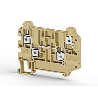 325 200, Клеммник 4-х выводной, 4 мм.кв., (бежевый), AVK 4CC | код 0.0.0.3.25200 | KLEMSAN