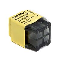 Клеммная колодка на 4 проводника до 2,5 кв. мм. на токи до 24А | код DTP1-04-2.5SPS | DKC