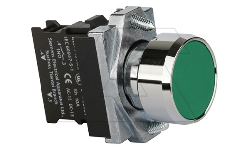 Кнопка плоская PB1S, зеленая, с фиксацией, без подсветки, 1NO, 6A 230VAC/24VDC, 22mm, IP65 | код PB1S-10T/g | АРТ Кнопка плоская PB1S, зеленая, с фиксацией, без подсветки, 1NO, 6A 230VAC/24VDC, 22mm, IP65 | код PB1S-10T/g | АРТ