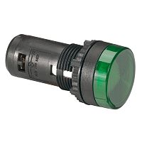 Моноблочная сигнальная лампа ∅ 22,3 - Osmoz - с подсветкой - со встроенным светодиодом - IP 66 - зеленый - 230 В~ | код 024142 | Legrand