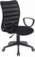 Кресло Бюрократ CH-599AXSN черный TW-32K01 TW-11 сетка/ткань крестов. пластик | код 1116316 | БЮРОКРАТ