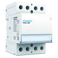 Модульный магнитный контактор HIC40 40NS X230 40А 28 кВт АС1/400VAC 4NO 50Hz 230V | код 13.01.02.000464 | HYUNDAI