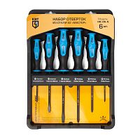 Набор отверток из стали S2 Мастер НО-06-S | код 78622 | КВТ