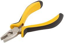 Плоскогубцы комбинированные "мини" Профи никелированное покрытие черн.-желт.мягк. ручки 125мм FIT 51632