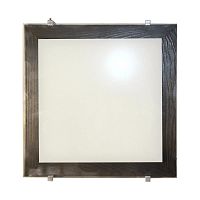 Светильник Полесье 300х300 НПБ 09-2х40-001 М94 белый корпус венге держатель хром ИУ | код 1005205889 | Элетех