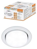 Светильник встраиваемый СВ 01-08 GX53 220 В 50 Гц, белый, 2 шт/уп, Народный | код SQ0359-0100 | TDM НАРОДНЫЙ