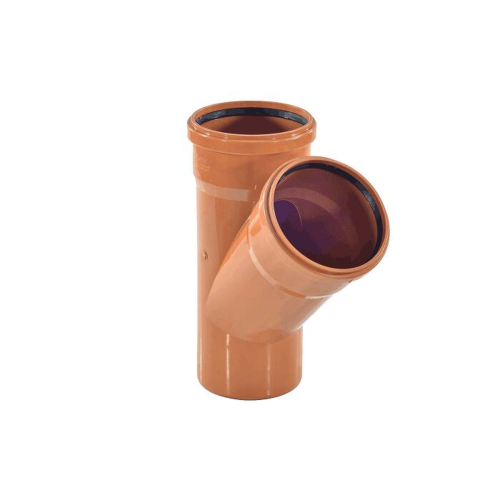 Тройник 45 градусов 160-110 для наружной канализации | код 33160110 | VALFEX Тройник 45 градусов 160-110 для наружной канализации | код 33160110 | VALFEX