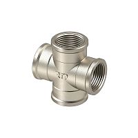 Крестовина латунь 3/4дюйм никель (инд. упак.) | код 34899 | RTP