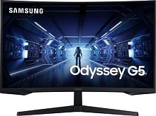 Монитор Samsung 32 Odyssey G5 C32G55TQBI черный VA LED 1ms 16:9 HDMI матовая 300cd 178гр/178гр 2560x1440 144Hz FreeSync Premium DP WQ 5.2кг | код 1897979 | SAMSUNG