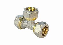 Тройник обжимной с переходом на НР 26х3/4дюйм х26 (60/5) К | код VF.333.N.263426 | VALFEX