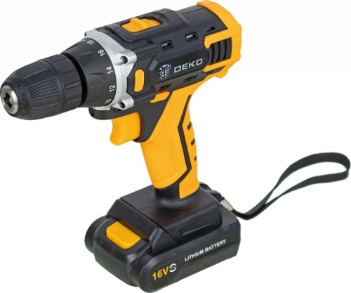 Дрель-шуруповерт Deko DKCD16FU-Li аккум. патрон:быстрозажимной (063-4098) | код 1454697 | DEKO Дрель-шуруповерт Deko DKCD16FU-Li аккум. патрон:быстрозажимной (063-4098) | код 1454697 | DEKO