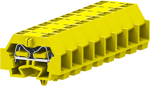 242345 Клемма TB проходная 2-2 с бок. подключ. с защелк. ножками, желт., шт | код 242345 | SUPU 242345 Клемма TB проходная 2-2 с бок. подключ. с защелк. ножками, желт., шт | код 242345 | SUPU