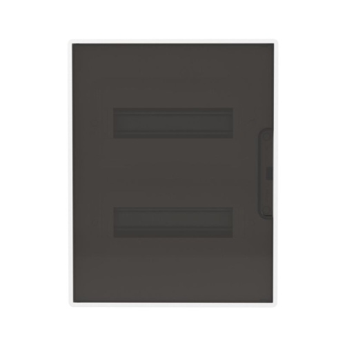 Щиток 24 мод встраиваемый для полых стен FRAME ЩРв-П-24, белый, с тонированной дверцей, с 4 шинами PEN (2шт на 8 отв. и 2шт на 6 отв.) F24B3WD DKC | код F24B3WD | DKC фото 2