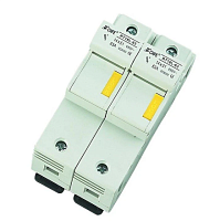 Держатель вставок плавких цилиндр., 2P, 50A, 690VAC, 14x51mm, LED, 3M | код RT18L-63X-2 | CHFE