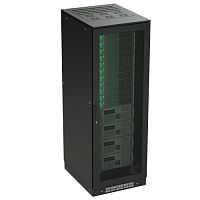 Разобранный напольный 19 IT-CQE 38U 600х1800х800, двери перфорированная + перфорированная, RAL9005 | код R5IT3868PFB | DKC