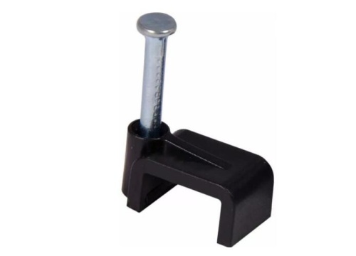 Скоба 9мм плоская пластиковая -черная HLT | код 084-07-434 | HLT Скоба 9мм плоская пластиковая -черная HLT | код 084-07-434 | HLT