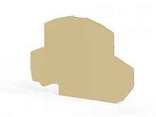 446 510, Концевой сегмент на клеммники 2-х ярусные PYK 2,5-2F/FK/FLD (бежевый), NPP PYK2,5-2F | код 0.0.0.4.46510 | KLEMSAN