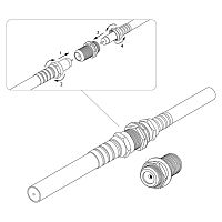 Переход гнездо F - гнездо F ''БОЧКА'' (05-4201) | код 05.01 | REXANT