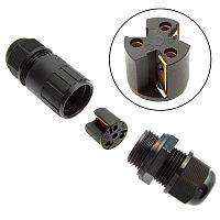 Разъём герметичный SZC-3-M20 (d=7-10.5 мм) IP68 250V/10, 3-х полюсный винтовой | код 106735 | SZC