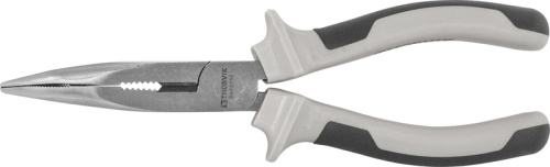 BNP0200 Длинногубцы изогнутые 45° с двухкомпонентными рукоятками, 200 мм | код BNP0200 | Thorvik