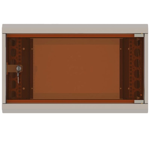 Шкаф настенный 19' 12U 600х600мм стеклянная дверь (без задн. стенки) RAL 7035 | код 05-1206 | SUPRLAN