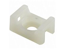 Площадка с монтажным отверстием ПМО 23*16 белый HLT | код 084-07-082 | HLT