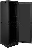 Напольный шкаф 19, 24U, промышленный, цельнометаллические двери, степень защиты IP54, Ш600хВ1274хГ800мм, черный. | код TFM-246080-MMMM-BK | TLK