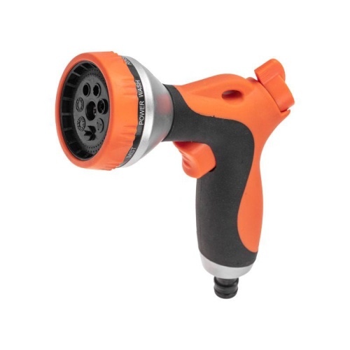 Пистолет-распылитель многофункциональный с прорезиненной ручкой и курком 7 режимов | код 62-0286 | ЧЕТЫРЕ СЕЗОНА Пистолет-распылитель многофункциональный с прорезиненной ручкой и курком 7 режимов | код 62-0286 | ЧЕТЫРЕ СЕЗОНА