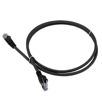 Патч-корд LANMASTER LSZH UTP кат.5e, 2.0 м, черный | код LAN-PC45/U5E-2.0-BK | LANMASTER