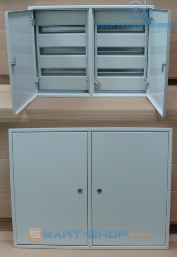 Корпус навесной металлический ЩРН - 90, (ВхШхГ) 520 х 685 х 120 мм, 90 модулей, двухдверный, IP31 (1 шт.) Бирос | код 60410| БИРОС Корпус навесной металлический ЩРН - 90, (ВхШхГ) 520 х 685 х 120 мм, 90 модулей, двухдверный, IP31 (1 шт.) Бирос | код 60410| БИРОС