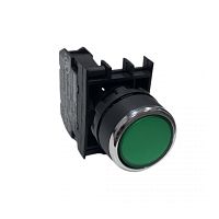 B200DY Кнопка нажимная круглая зеленая (1НЗ) | код B200DY | EMAS