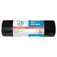 Мешки для мусора 240 л, черные, в рулоне 10 шт., ПВД, 30 мкм, 112х140 см, PACLAN Professional, 1338717 | код 606336 | PACLAN