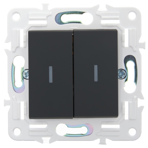 SKANDY Выключ. 2-кл. прох. с инд. 10А SK-V10G граф. IEK | код SK-V22-1-10-K53 | IEK фото 3