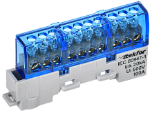 TEKFOR Шина N ноль изолированная на универсальном держателе 6х9-10-С IEK | код TF-NN10-10-KL-K07 | IEK