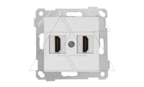 Rita - Розетка 2xHDMI, белая | код 2200-458-0101 | Mutlusan