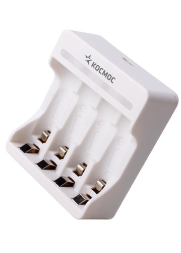 Зарядное устройство для аккумуляторных батареек AA; AAA 4 слота | код KOC803USB | КОСМОС Зарядное устройство для аккумуляторных батареек AA; AAA 4 слота | код KOC803USB | КОСМОС