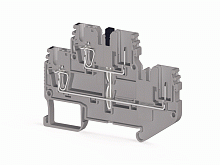 310 179, Четырехполюсная пружинно-зажимная клемма CTP 2,5-2FK (серая) | код 0.0.0.3.10179 | KLEMSAN