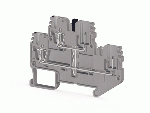 310 179, Четырехполюсная пружинно-зажимная клемма CTP 2,5-2FK (серая) | код 0.0.0.3.10179 | KLEMSAN 310 179, Четырехполюсная пружинно-зажимная клемма CTP 2,5-2FK (серая) | код 0.0.0.3.10179 | KLEMSAN