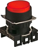 Головка кнопки S16PR-E3R, выступающая под подсветку красная ?18мм с самовозвратом, монтажное отверстие ?16мм | код A8026-A5550012216 | РЕЛЕ И АВТОМАТИКА