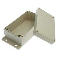 Корпус для РЭА пластиковый пылевлагонепроницаемый с фланцами RUICHI 11-9, 158x90x64 мм, для настенного монтажа | код 79817 | Ruichi