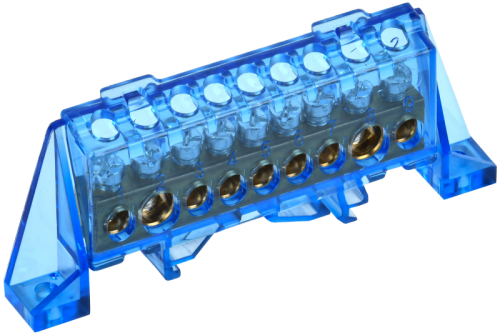 TEKFOR Шина N ноль в комб. изол. Стойка 8х12-9-С IEK | код TF-NN20-09-DP-K07 | IEK TEKFOR Шина N ноль в комб. изол. Стойка 8х12-9-С IEK | код TF-NN20-09-DP-K07 | IEK