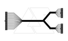 Кабель для соединения с выносными клеммными модулями, IDC 40p-2х20p, 1м, для AS300 | код UC-ET010-24D | Delta Electronics