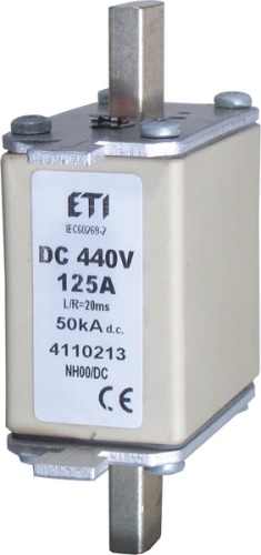 Предохранитель NH-00 160A 440V DC | код 004110214 | ETI Предохранитель NH-00 160A 440V DC | код 004110214 | ETI