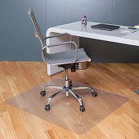 Коврик защитный напольный BRABIX, поликарбонат, 90х120 см, шагрень, толщина 1,8 мм, 604850 | код 604850 | BRABIX