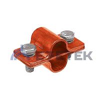 Зажим соединительный стержень 16 мм — стержень параллельный, медь | код 90552-1 | ЕЗЕТЕК