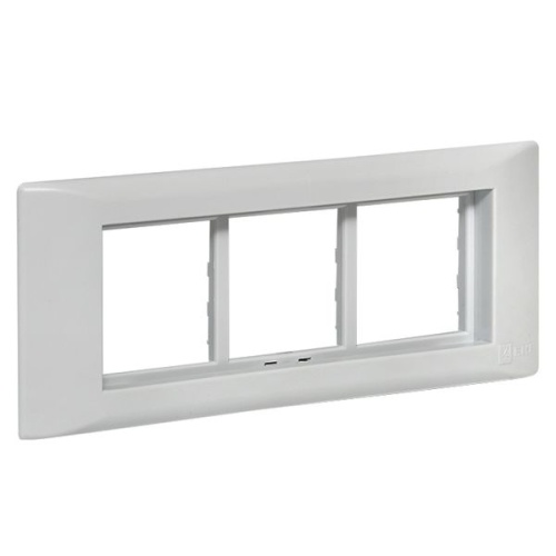 Рамка+суппорт 6 модулей (3 поста) для парапетного кабельного канала C-Line | код sup-6-105-50 | EKF фото 2