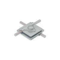 Соединитель универсальный 3USM-D5-10 для прутка d5-10мм с 3 пластинами 40х40мм сталь КМ MA0291