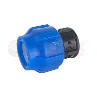 Муфта компрессионная соединительная с наружной резьбой 25х1дюйм (140/35) | код 121001125100 | VALFEX